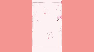 三月春天樱花节唯美粉色浪漫清新动态海报视频的预览图